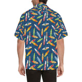 Surfboard Pattern Print Design 01 Men's All Over Print Hawaiian Shirt (Model T58)