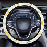 Horseshoes Pattern Print Design 02 Car Steering Wheel Cover