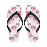 Pink lotus waterlily pattern Unisex Flip Flops
