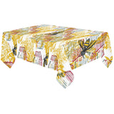 Cool Bee honeycomb leaves pattern Tablecloth