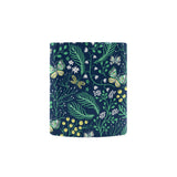 butterfly leaves pattern Classical White Mug (Fulfilled In US)