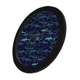 Shark pattern Elegant Black Wall Clock