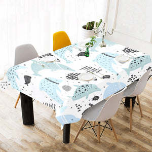 Cute dolphins Childish Style pattern Tablecloth
