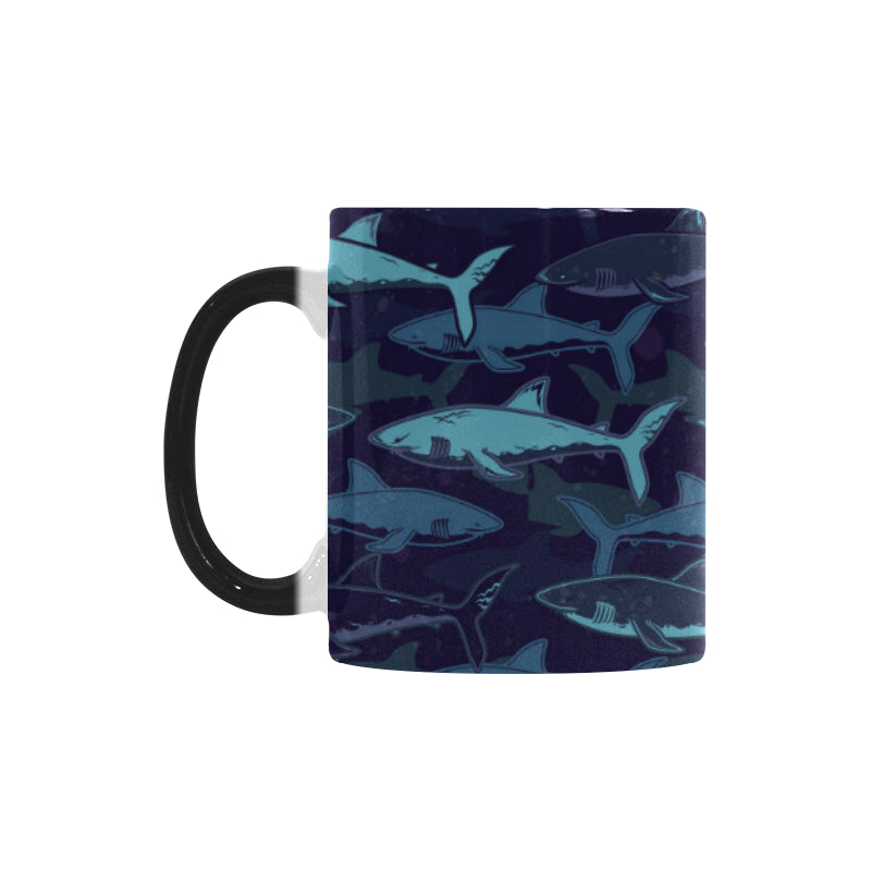 Shark pattern Morphing Mug Heat Changing Mug