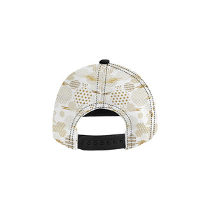 Beautiful gold japanese pattern All Over Print Snapback Cap