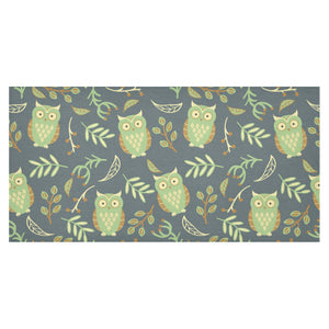 Cute owls leaves pattern Tablecloth