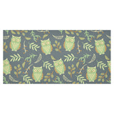 Cute owls leaves pattern Tablecloth
