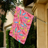 Colorful wrapped candy pattern House Flag Garden Flag