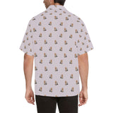 Yorkshire Terrier Pattern Print Design 02 Men's All Over Print Hawaiian Shirt (Model T58)