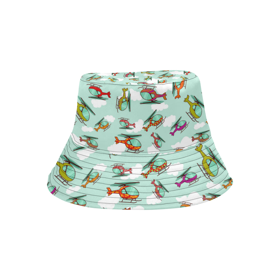 Helicopter design pattern Unisex Bucket Hat