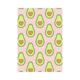 Avocado heart pink background House Flag Garden Flag