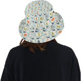 apples leaves pattern Unisex Bucket Hat