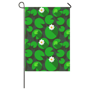 Frog waterlily pattern House Flag Garden Flag