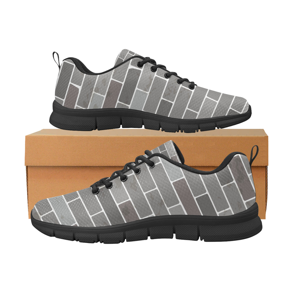 Brick Printed Pattern Print Design 05 Men's Breathable Sneakers ( Model 055)