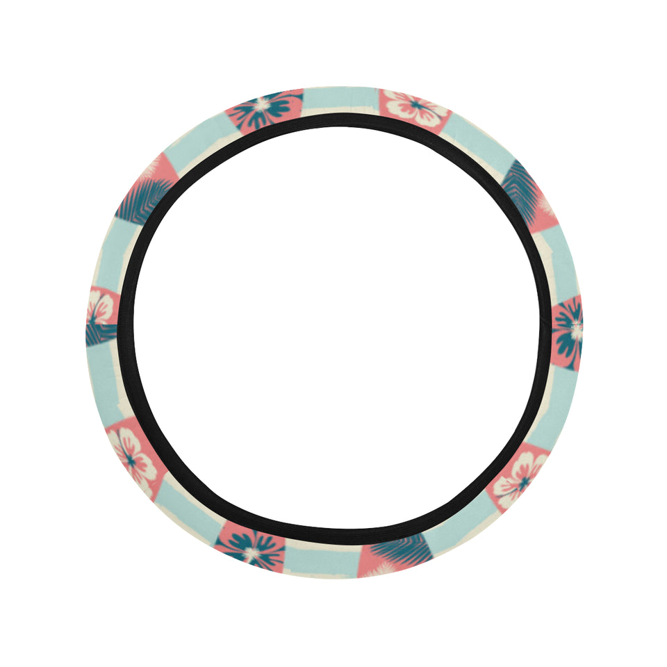 Surfboard Pattern Print Design 02 Car Steering Wheel Cover