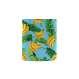 banana leaves banana design pattern Classical White Mug (Fulfilled In US)