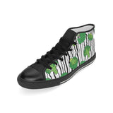Cool Broccoli pattern Men's High Top Canvas Shoes Black