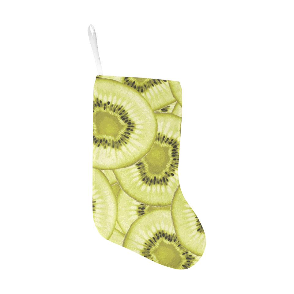 Sliced kiwi pattern Christmas Stocking