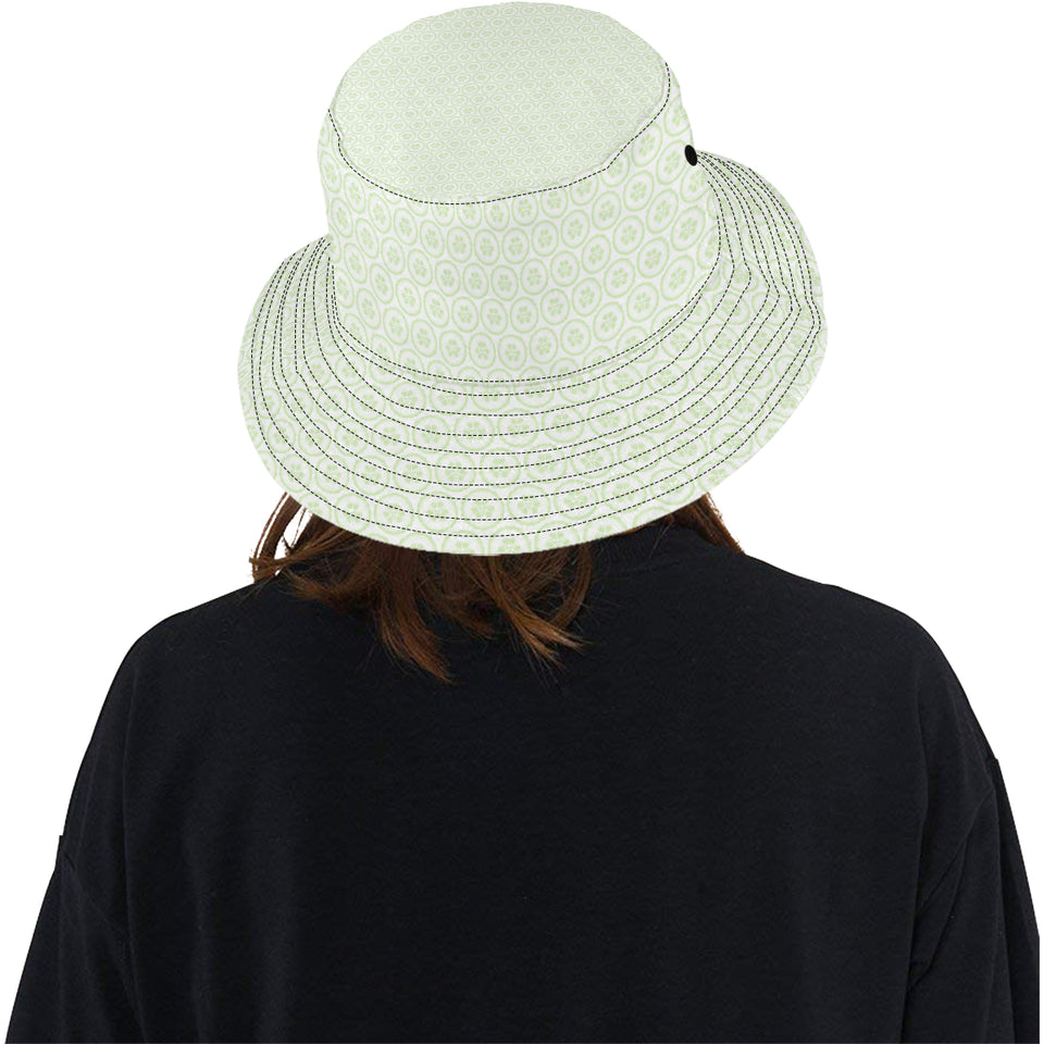 Cucumber pattern background Unisex Bucket Hat