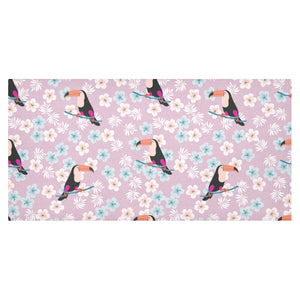 Beautiful toucan flower leaves Tablecloth