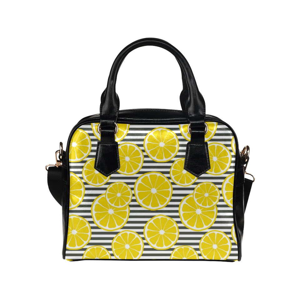 slice of lemon design pattern Shoulder Handbag