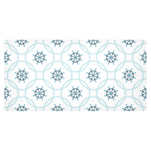 nautical steering wheel chain Tablecloth