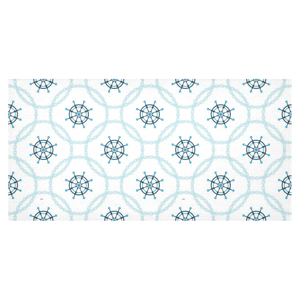 nautical steering wheel chain Tablecloth