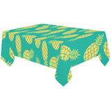 Pineapples pattern green background Tablecloth