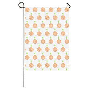 cute onions smiling faces House Flag Garden Flag