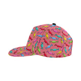 Colorful wrapped candy pattern All Over Print Snapback Cap