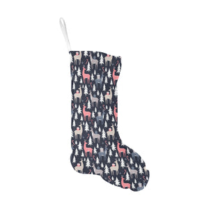 Deers Winter Christmas pattern Christmas Stocking