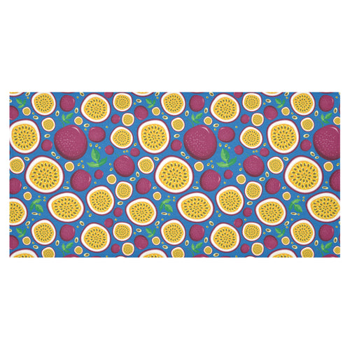 Passion fruit blue background Tablecloth