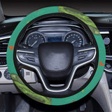 Cute frog dragonfly design pattern Car Steering Wheel Cover