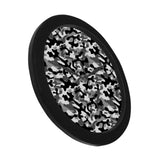 Black white camouflage pattern Elegant Black Wall Clock