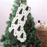 Christmas tree holly snow star pattern Christmas Stocking