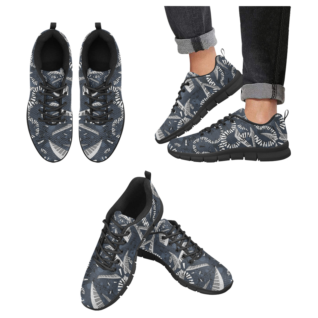Piano Pattern Print Design 02 Men's Breathable Sneakers ( Model 055)