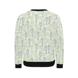Seahorse shell pattern Men's Crew Neck Sweatshirt