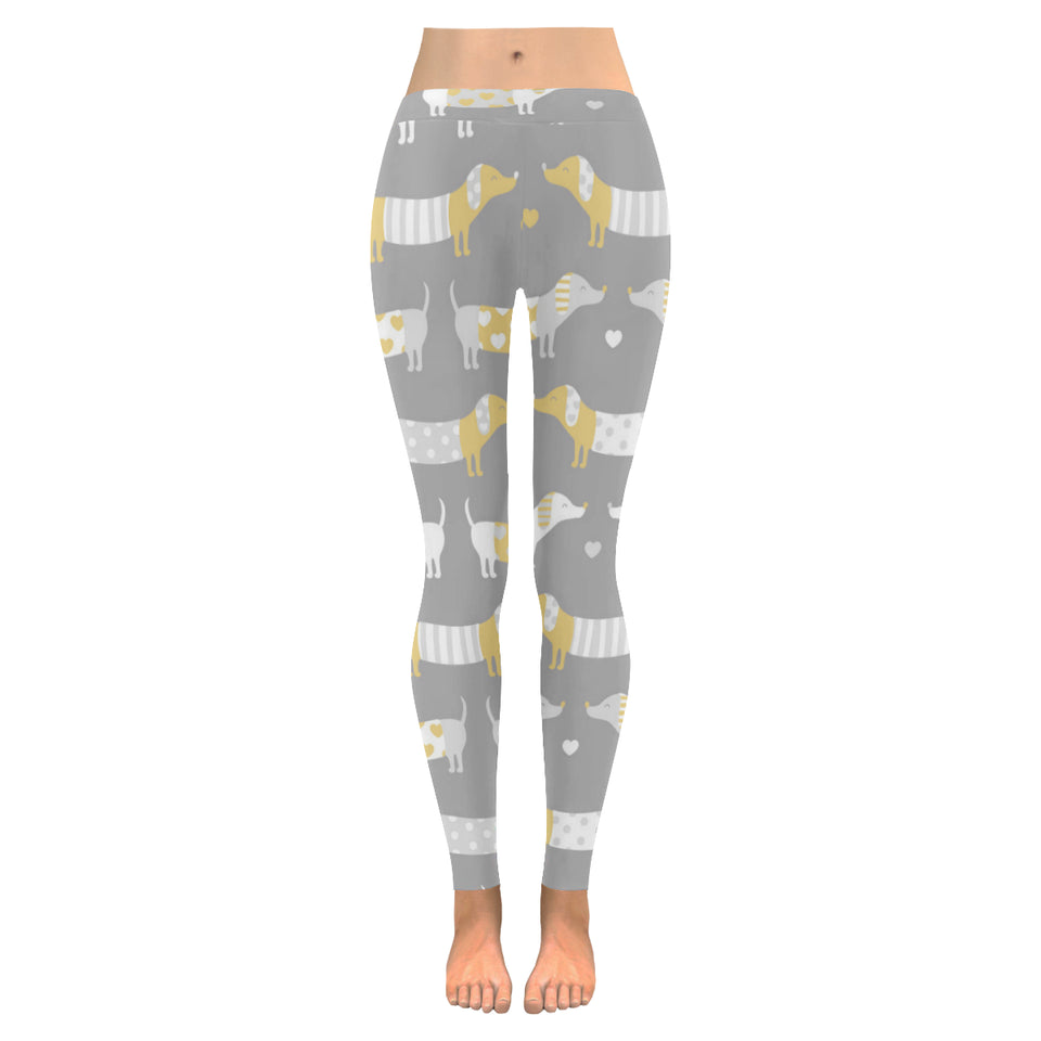 Cute dachshund dog pattern Women's Legging Fulfilled In US
