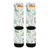 Cute funny kids dinosaurs pattern Crew Socks