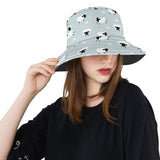 Sheep polka dot cloud pattern Unisex Bucket Hat
