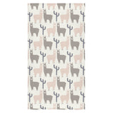 Llama Alpaca pattern Bath Towel