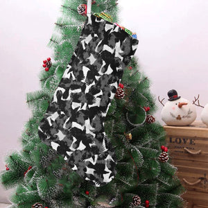 Crow illustration pattern Christmas Stocking