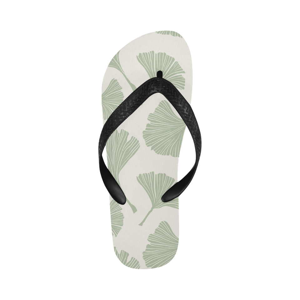 Ginkgo leaves pattern Unisex Flip Flops