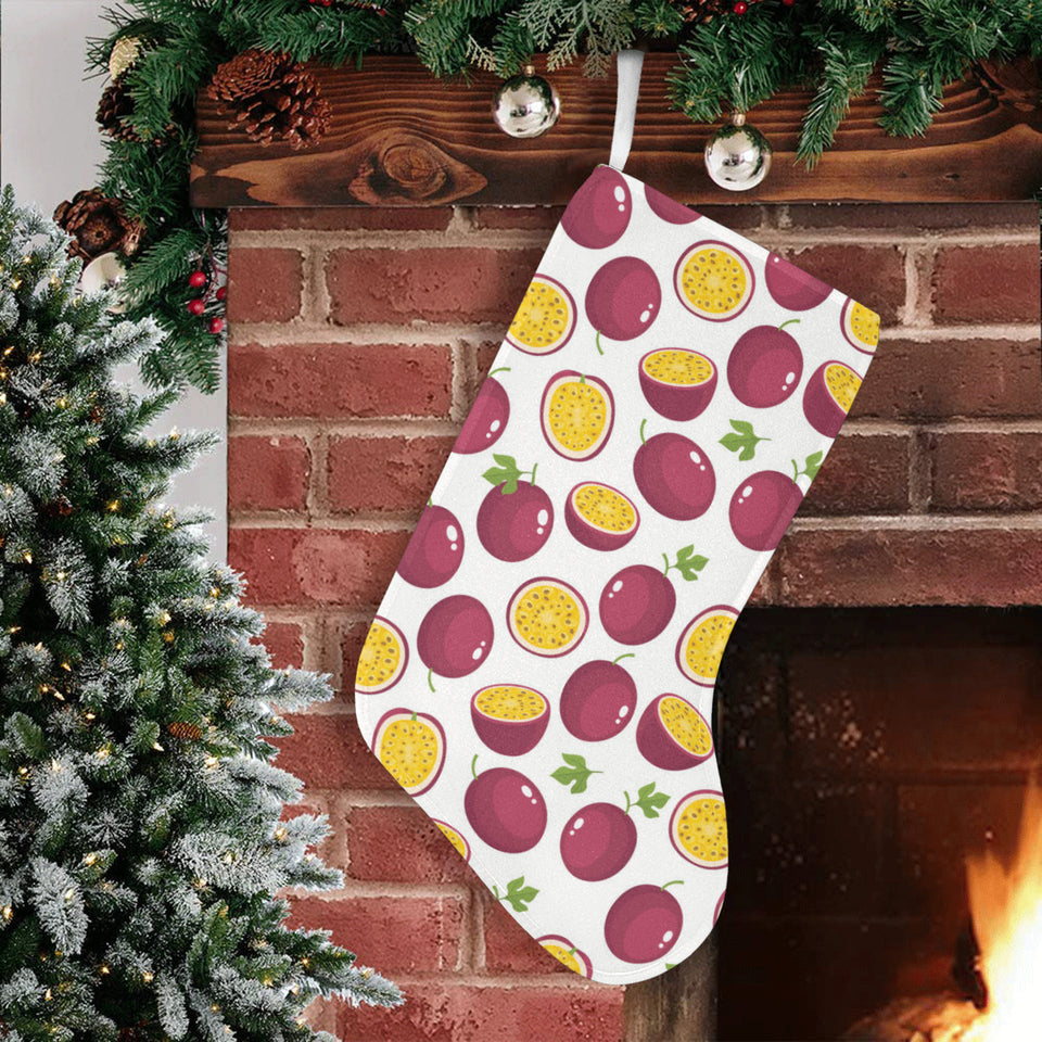 Passion fruit design pattern Christmas Stocking