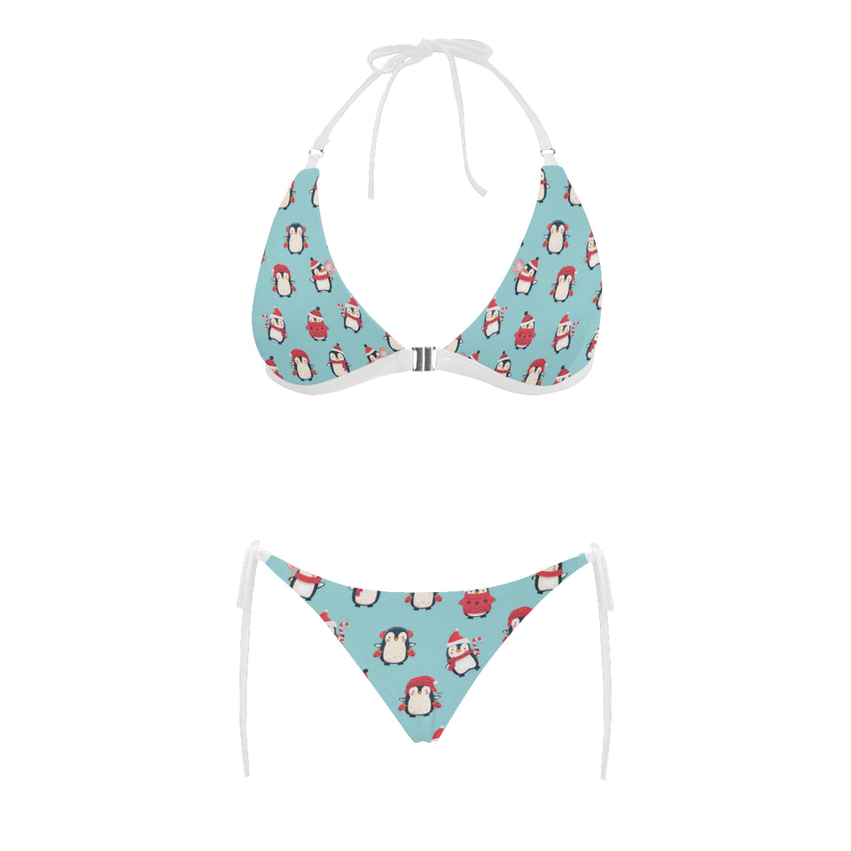 Cute penguin christmas  design pattern Sexy Bikinis Two-Piece Swimsuits
