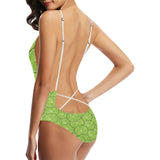 Slices of Lime pattern Women's One-Piece Swimsuit