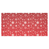 Snowflake pattern red background Tablecloth