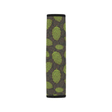 Hop pattern black background Car Seat Belt Cover