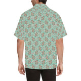 Hippopotamus Pattern Print Design 02 Men's All Over Print Hawaiian Shirt (Model T58)