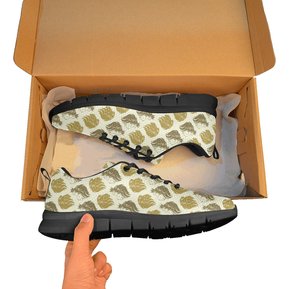 Lion Pattern Print Design 02 Men's Breathable Sneakers ( Model 055)